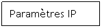 Zone de Texte: Paramètres IP