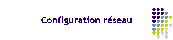 Configuration rseau